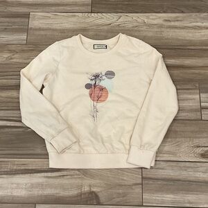 Apricot women’s Cream shimmery Sweatshirt with graphic design